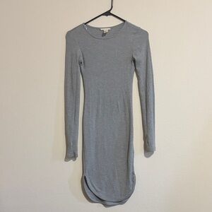 H&M ribbed dress with thumb holes